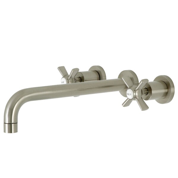 Kingston Brass KS8058ZX Wall Mount Tub Faucet, Brushed Nickel KS8058ZX - main